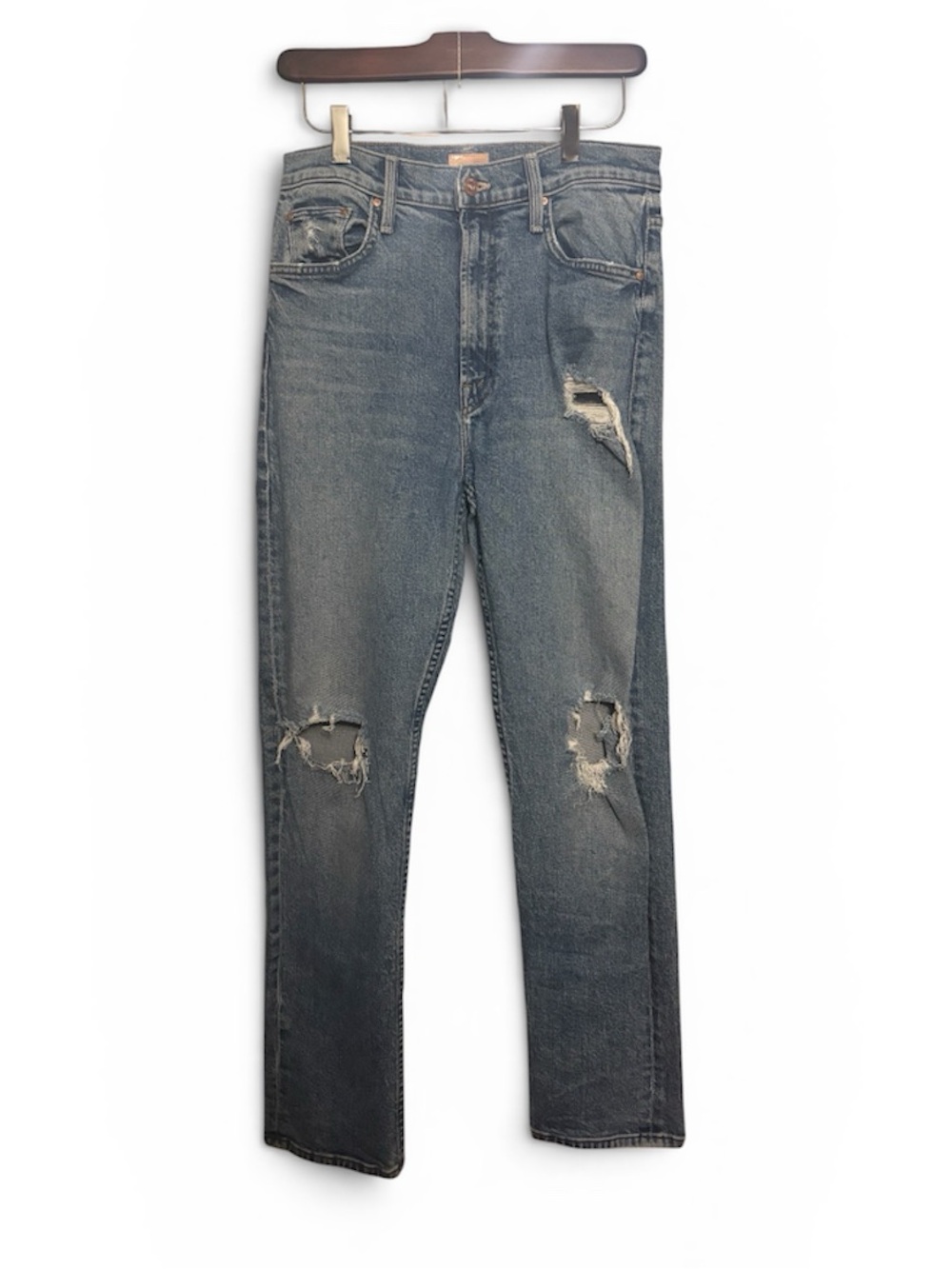 MOTHER DENIM High Waisted Rider Skimp Jeans in Bloom and Doom - Picture 2 of 12